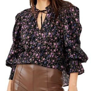 Free People floral blouse